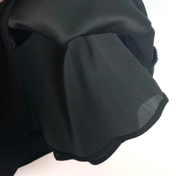 Parker | Black Dressy Tank Blouse Halter Style - Picture 4 of 7